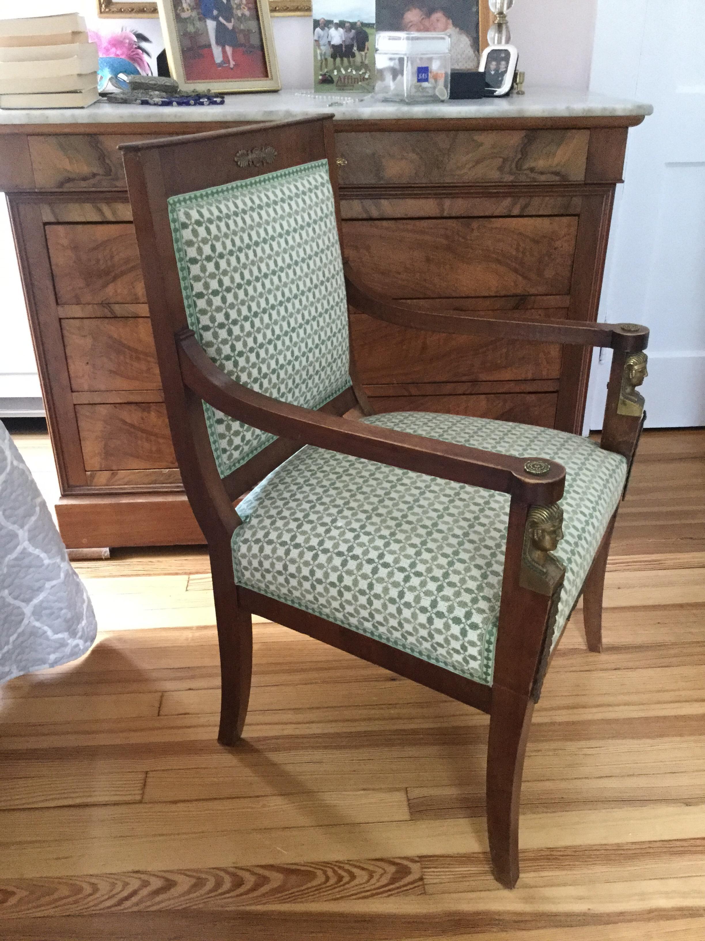 Early 20th Century French Directoire Armchair For Sale