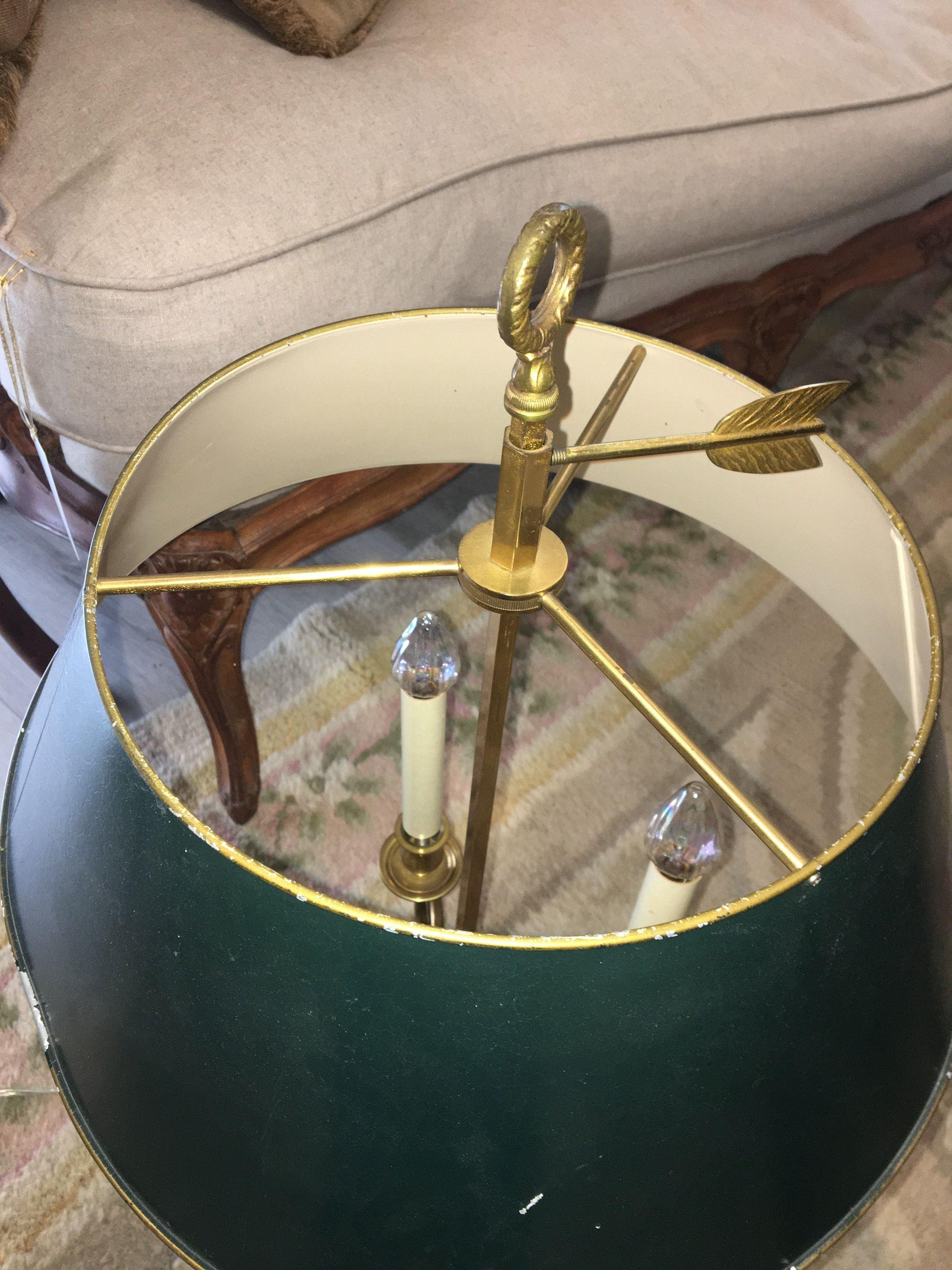 French Directoire Bouillot Table Lamp In Good Condition In Doylestown, PA