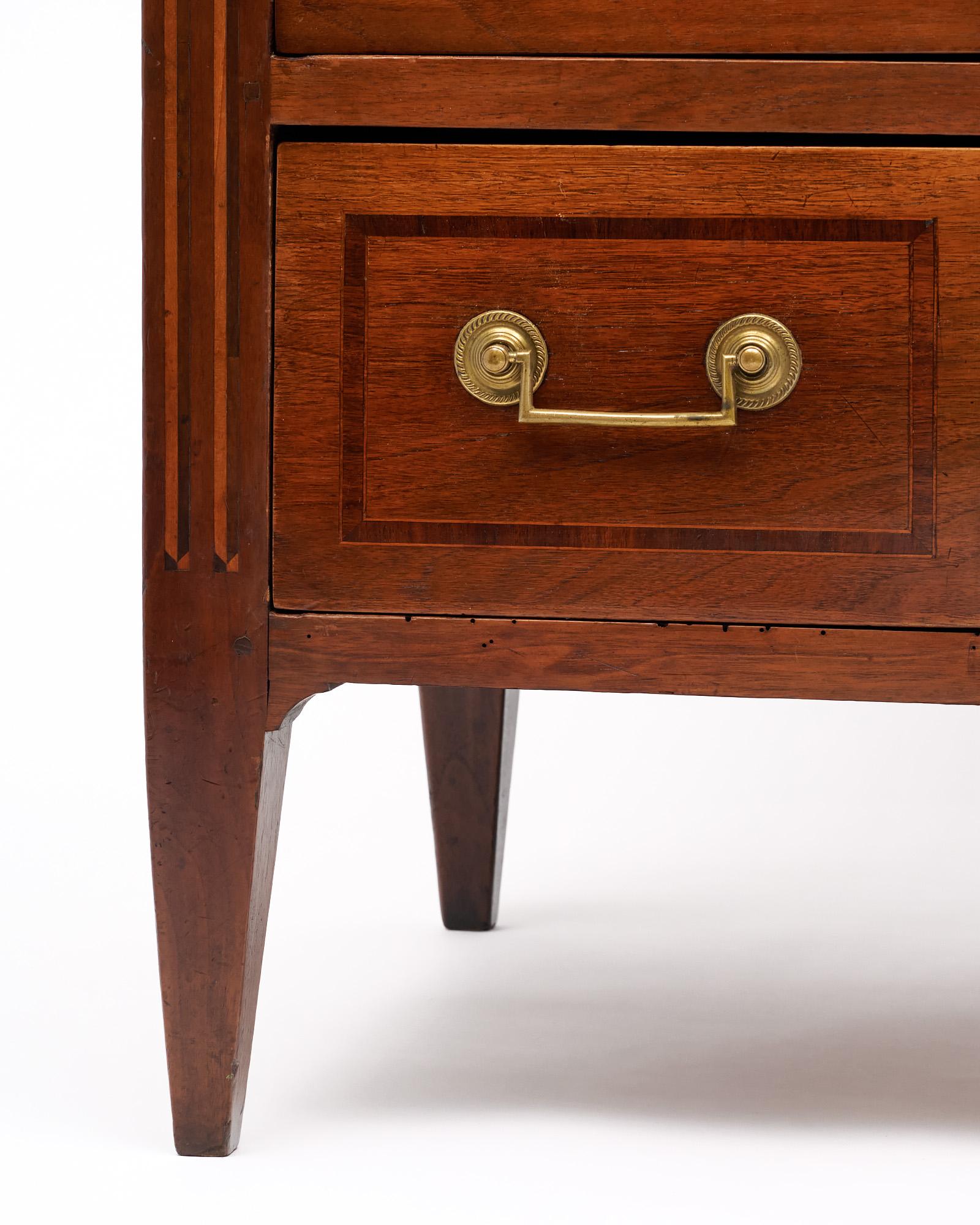 Brass French Directoire Chest of Drawers For Sale
