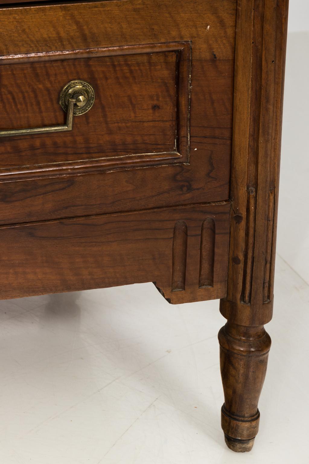 Walnut French Directoire Chest of Drawers