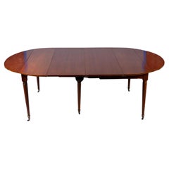 French Directoire Drop-Leaf Dining Table, circa 1800