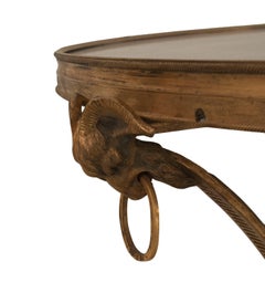 French Directoire Gilt and Marble End Tables