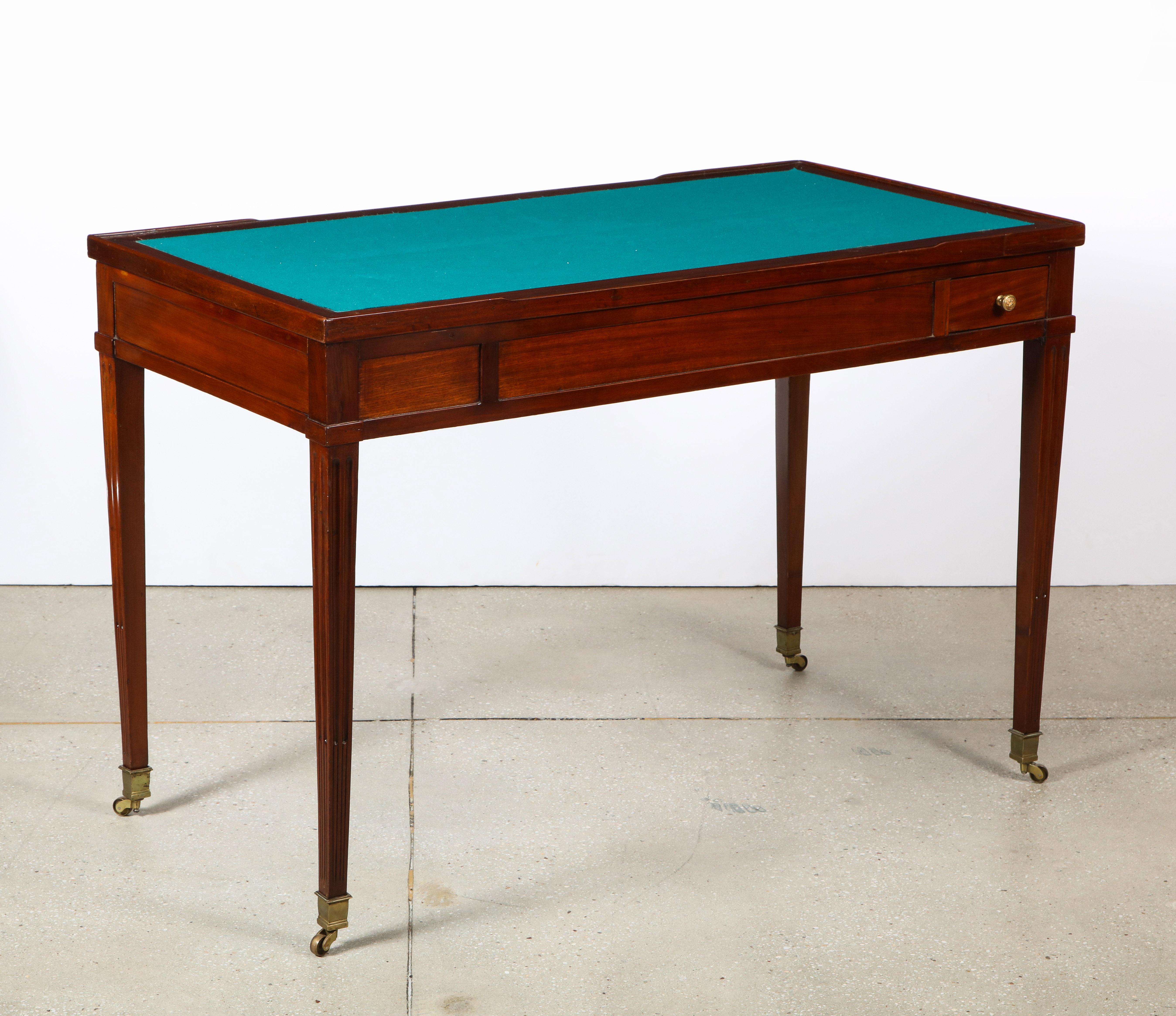 French Directoire Mahogany Backgammon Table 1