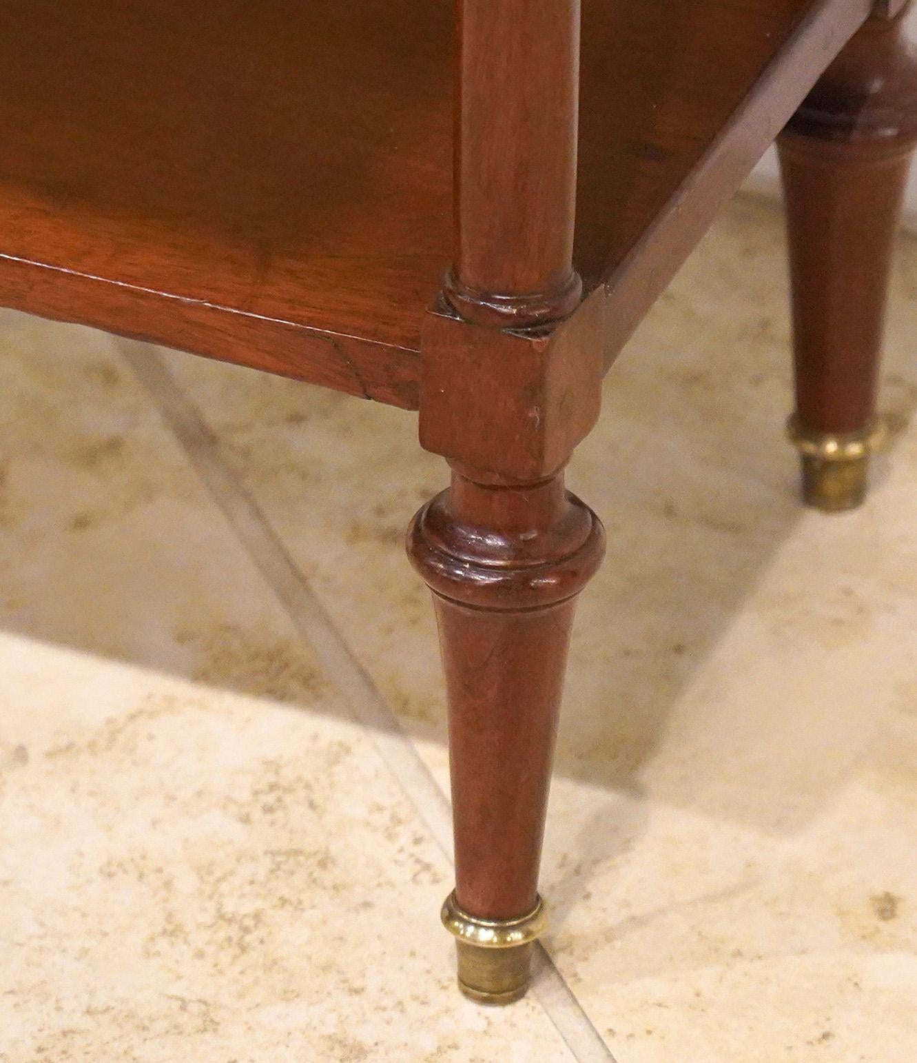 French Directoire Mahogany Lady's Fire Screen Fall Front Bureau or Writing Desk In Good Condition In Ft. Lauderdale, FL