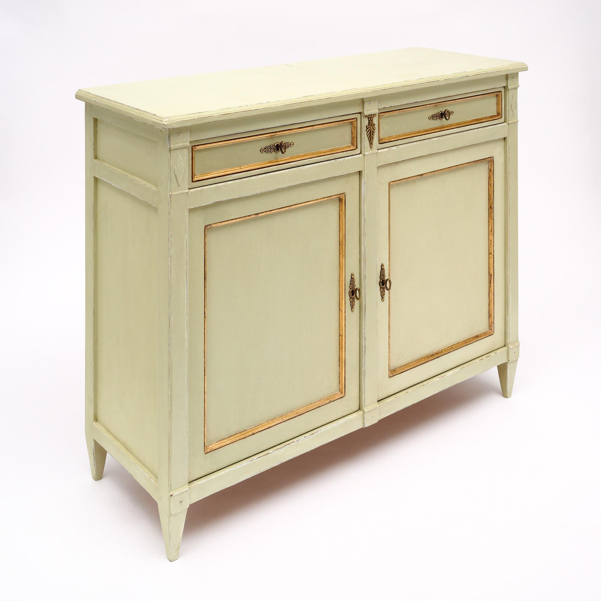 French Directoire Painted Buffet In Good Condition For Sale In Austin, TX