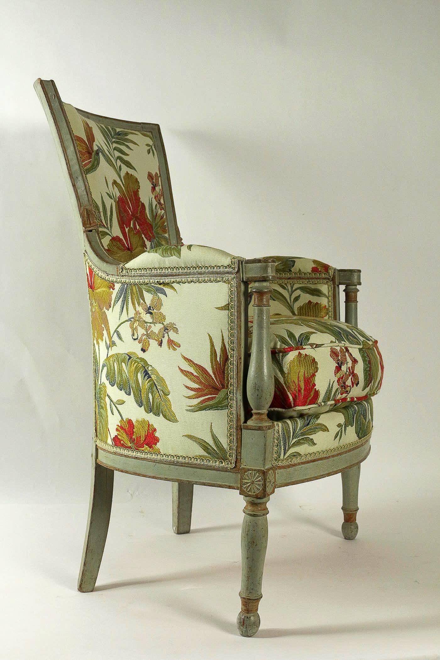 French Directoire Period Pair of Bergeres, circa 1798 2