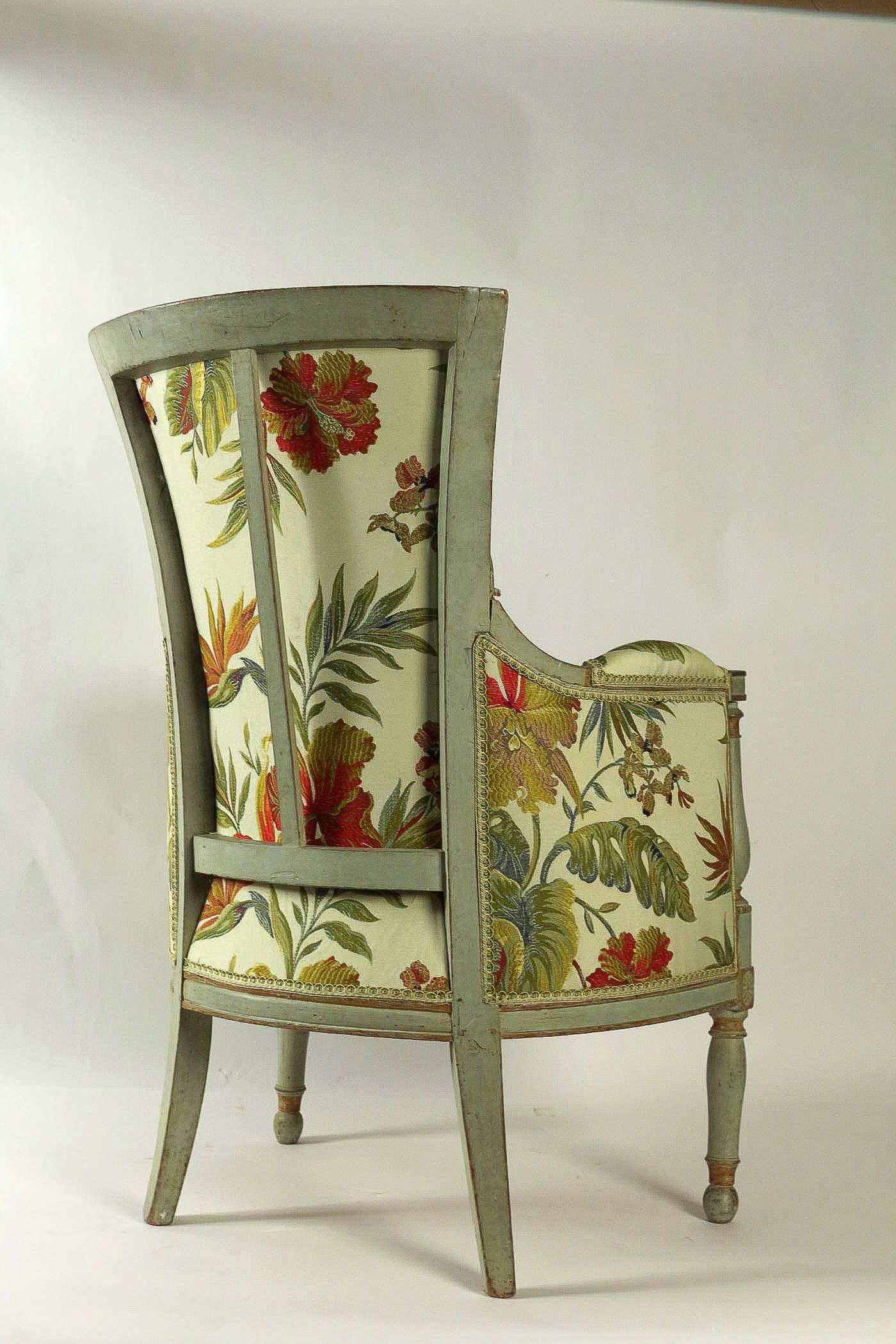 French Directoire Period Pair of Bergeres, circa 1798 3