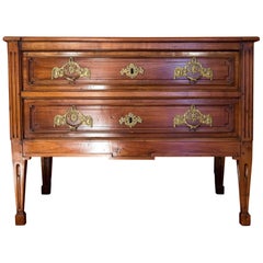 French Directoire Period, Small Walnut Commode, circa 1798