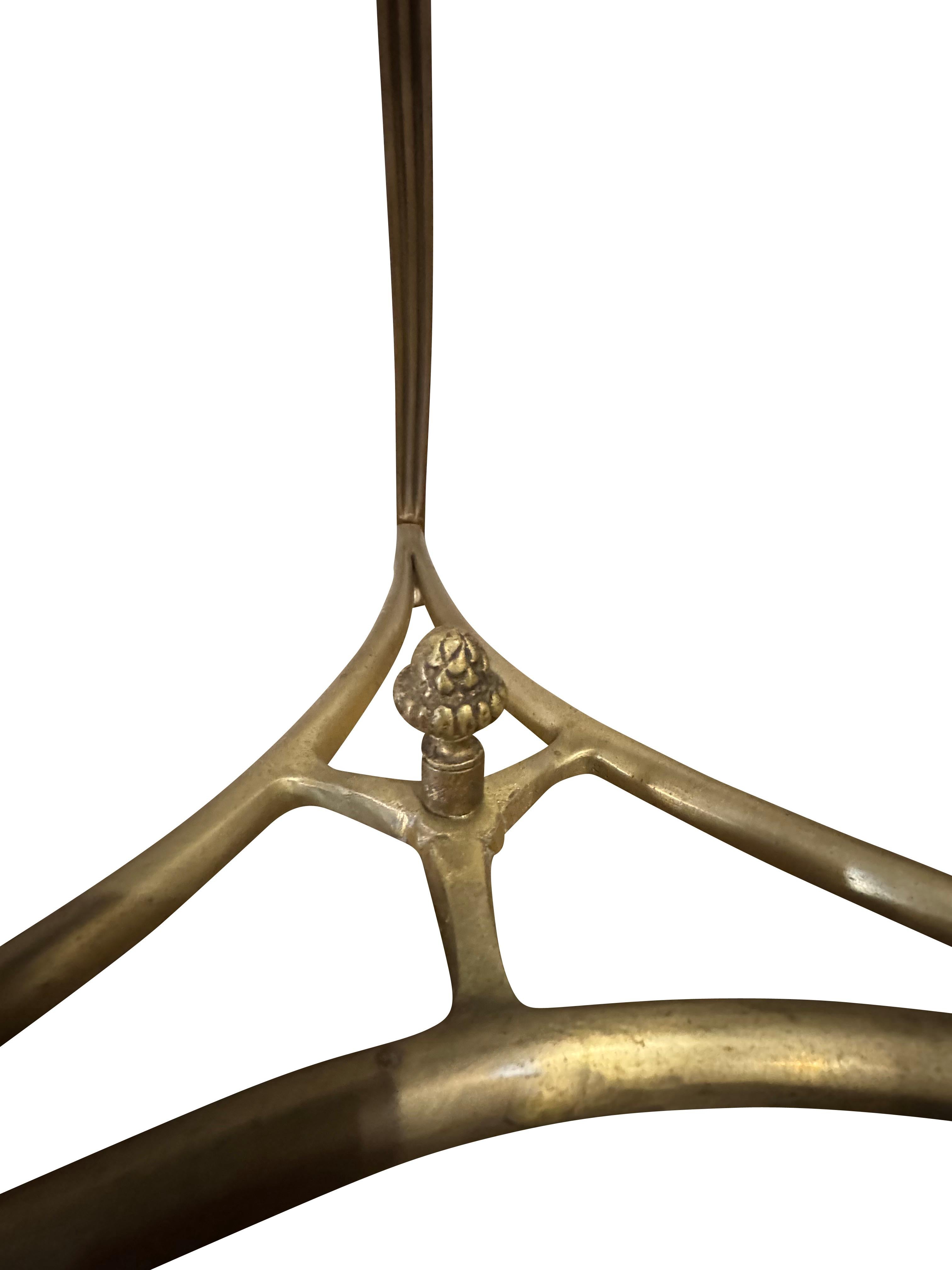 Neoclassical French Directoire Round End Table Gueridon Brass with Black Marble Top For Sale