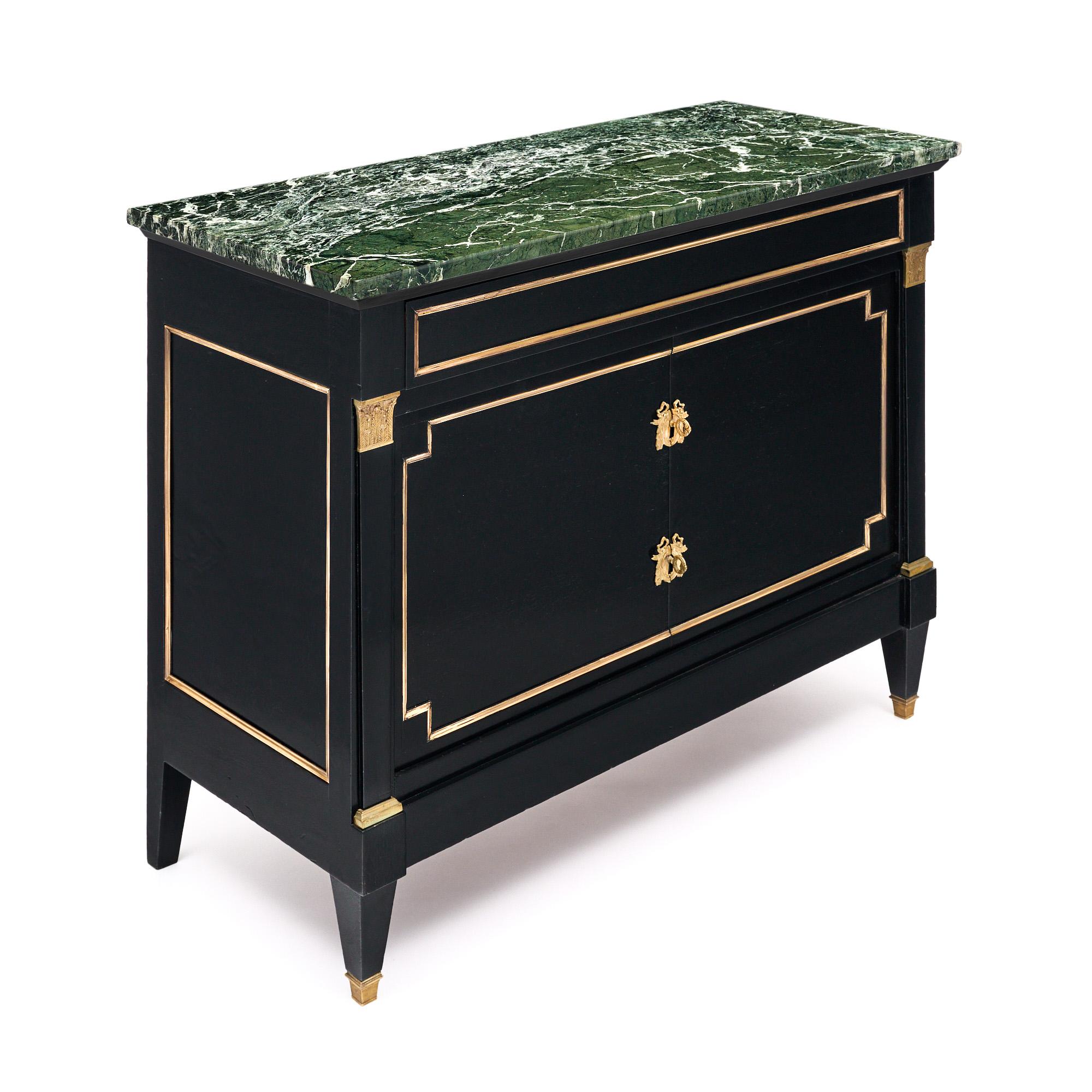 Ebonized French Directoire Small Chest/Buffet