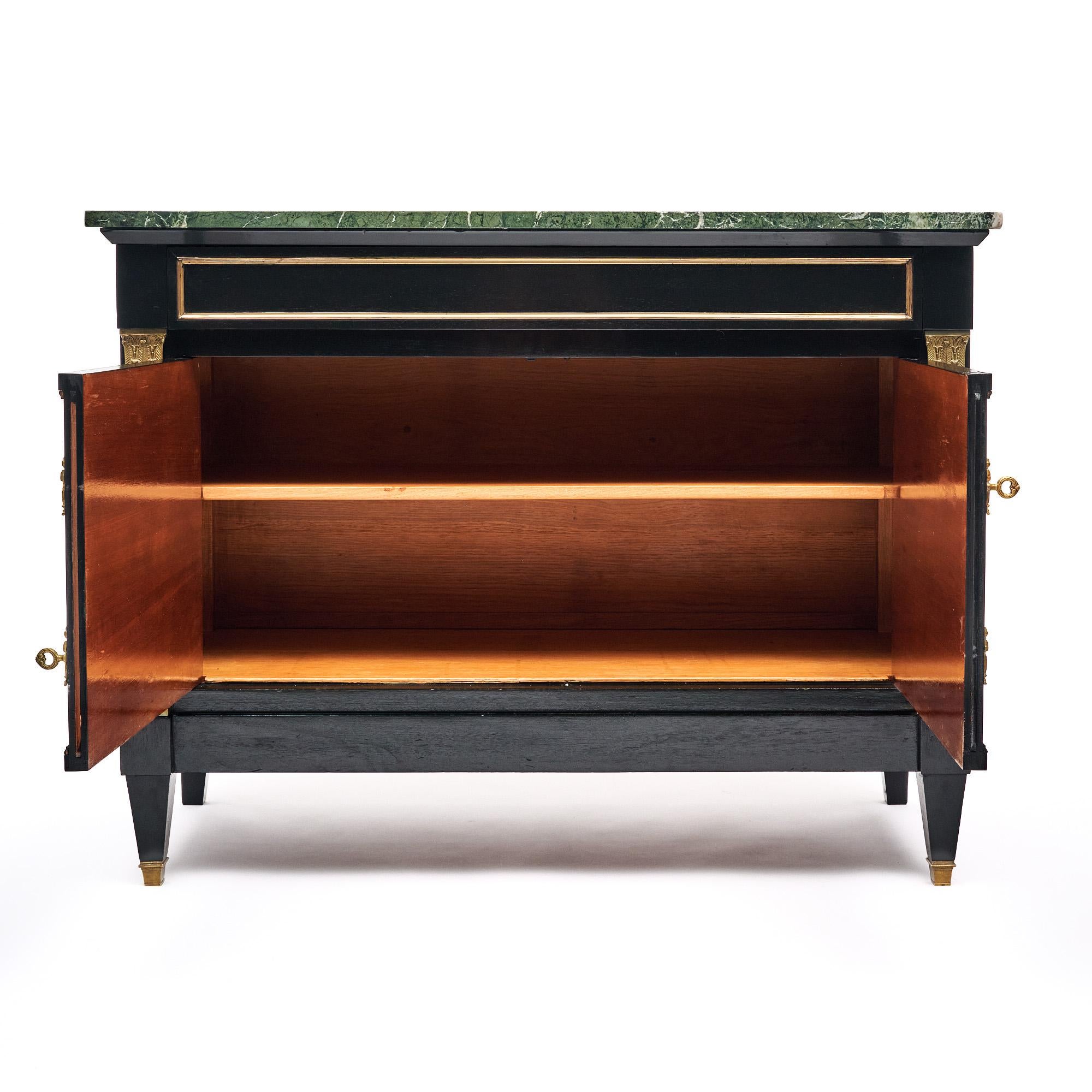 Brass French Directoire Small Chest/Buffet
