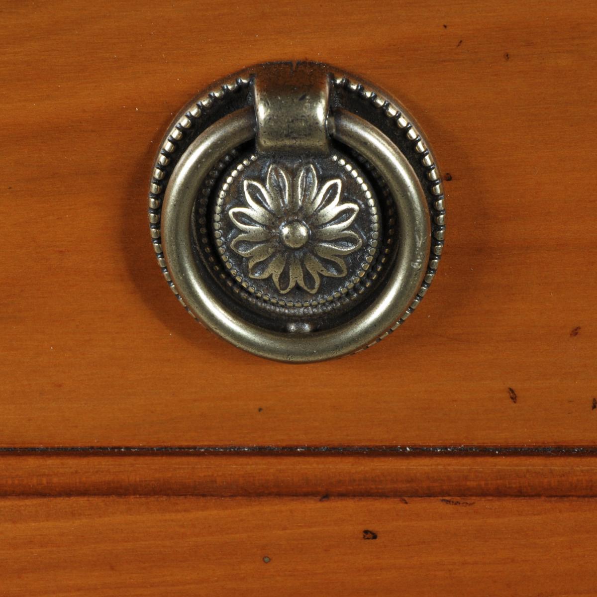Bufé artesanal de 3 puertas de estilo Directoire francés en madera maciza de cerezo en venta 2