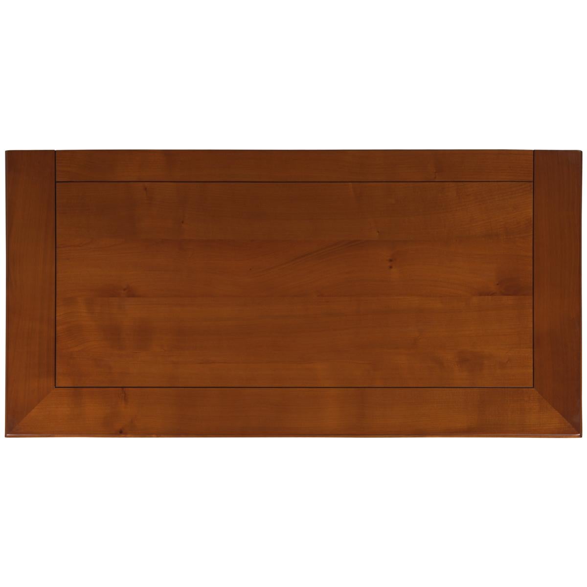 Tavolo consolle a 3 cassetti in stile francese Directoire in legno di ciliegio antico tinto in vendita 1