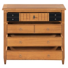French Directoire Style 4-drawer Chest - Commode in solid oak