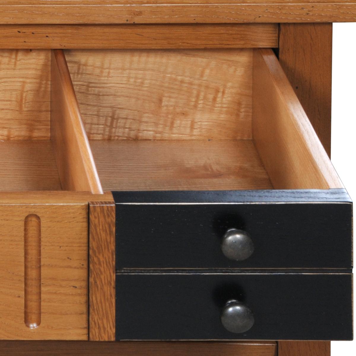 French Directoire Style 4-drawer Chest - Commode in solid oak In New Condition For Sale In Landivy, FR