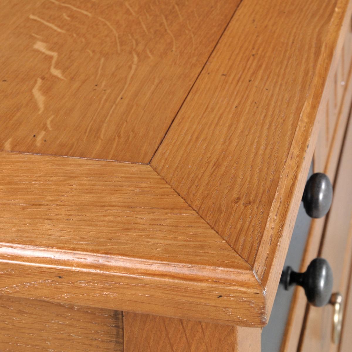 French Directoire Style 4-drawer Chest - Commode in solid oak For Sale 3