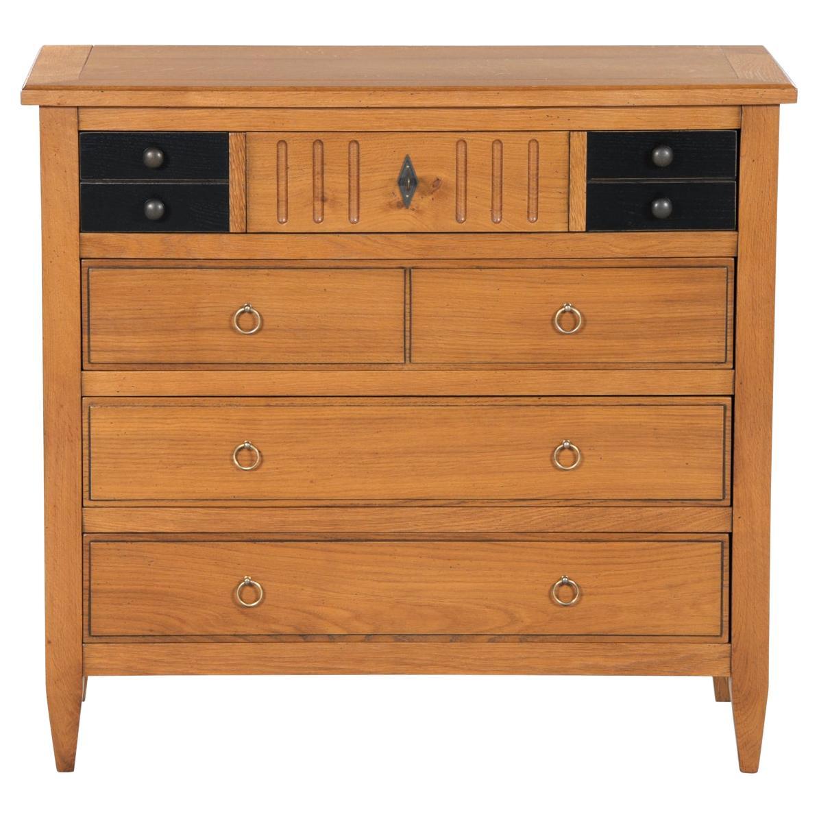 French Directoire Style 4-drawer Chest - Commode in solid oak