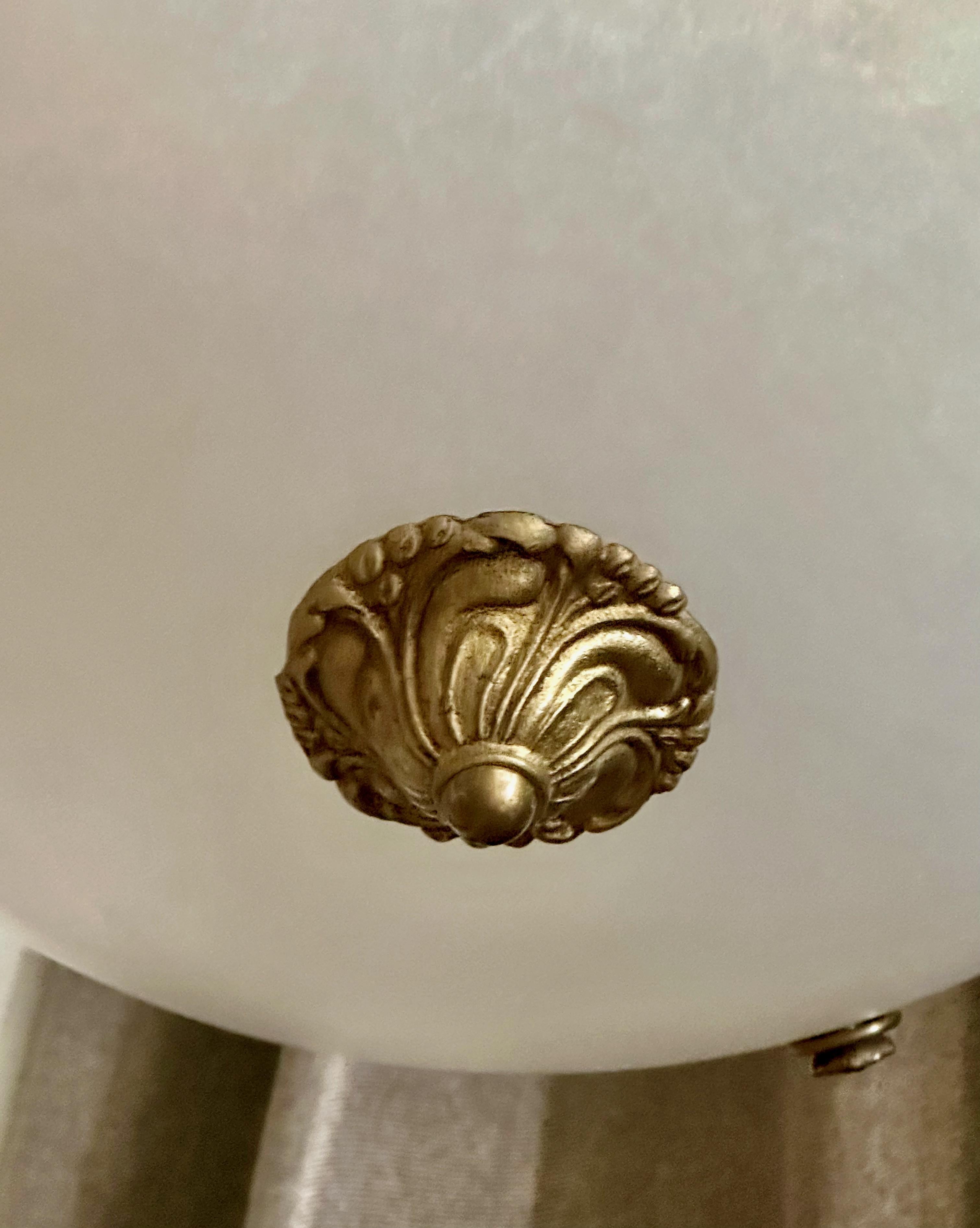 Lampadario a sospensione in alabastro in stile Directoire francese in vendita 5