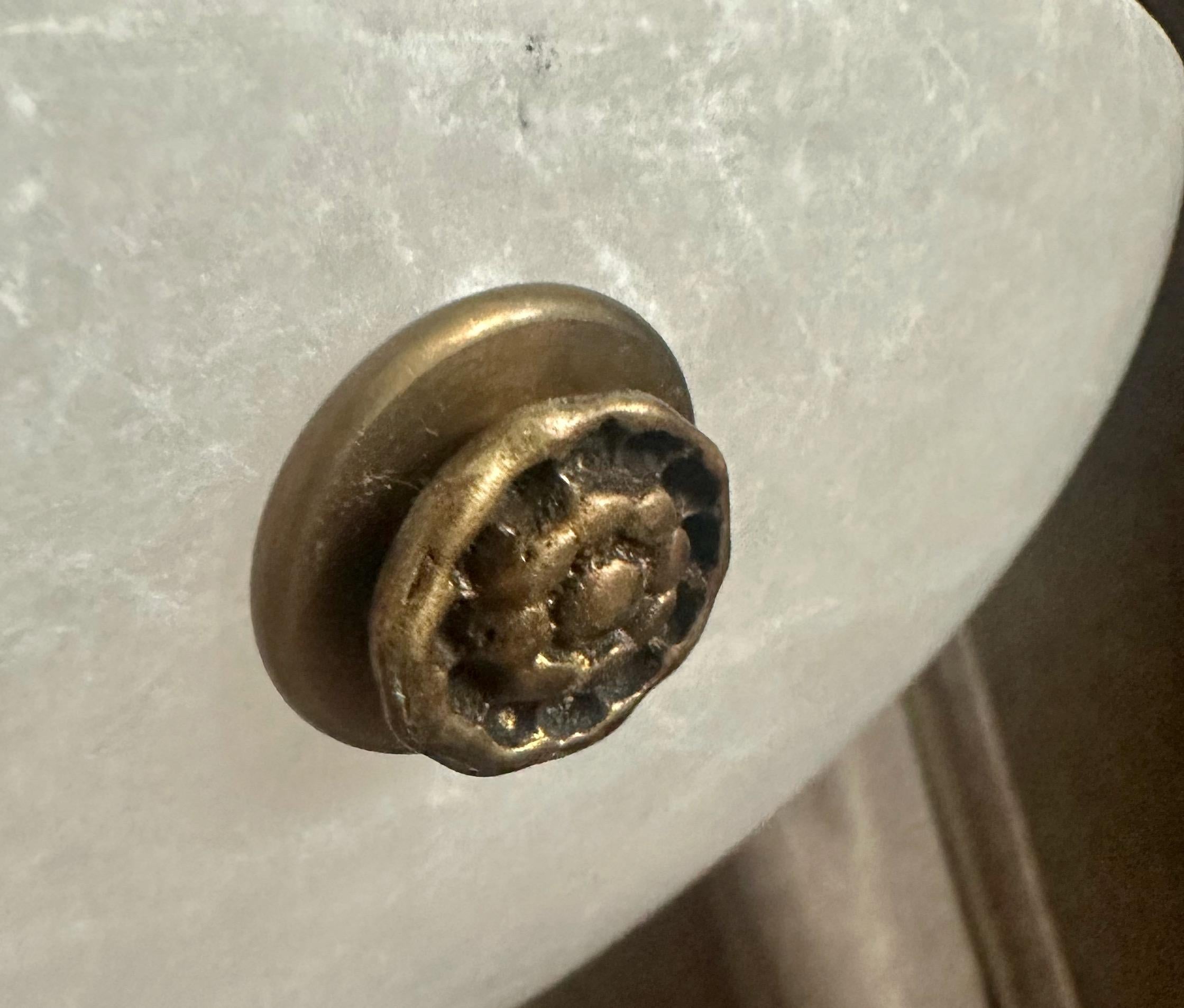 Lampadario a sospensione in alabastro in stile Directoire francese in vendita 6
