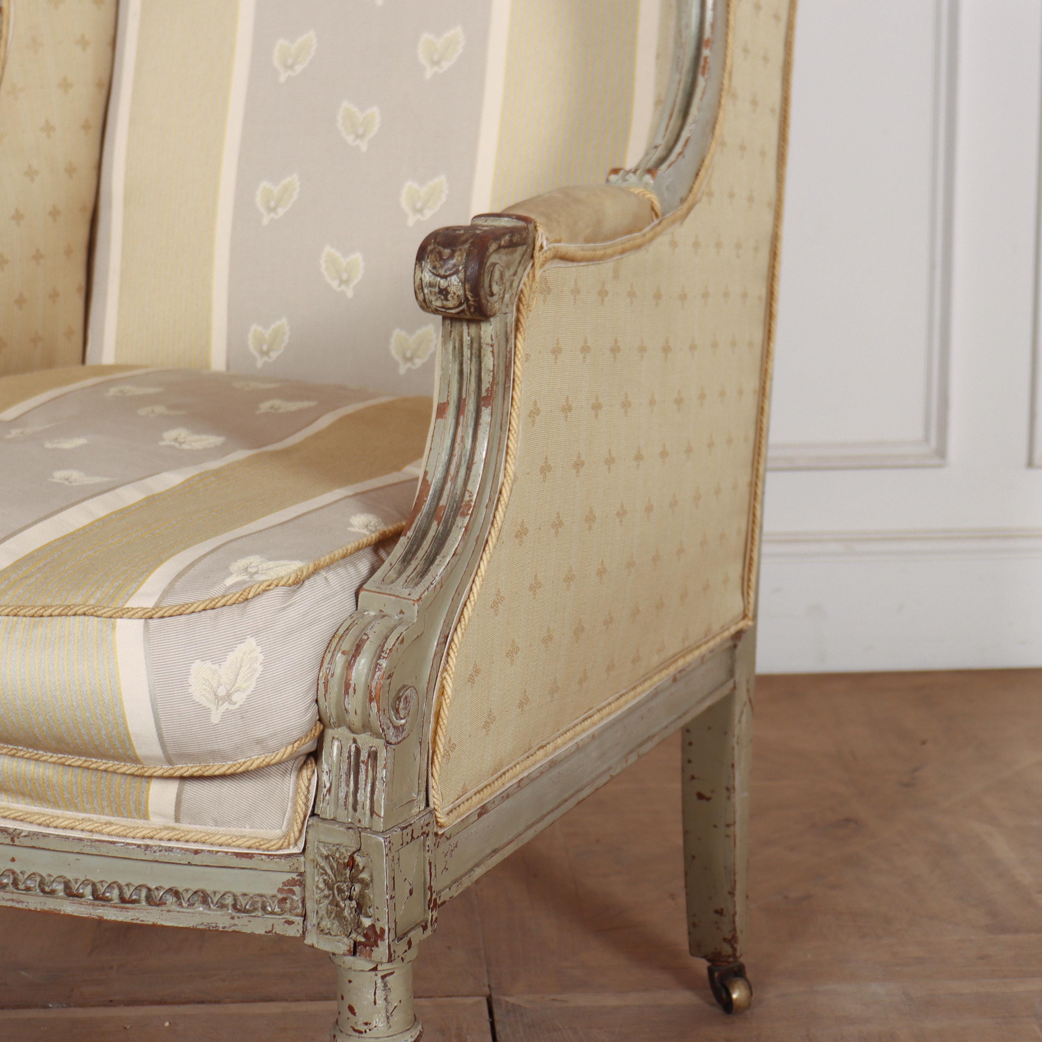 19th Century French Directoire Style Armchair For Sale