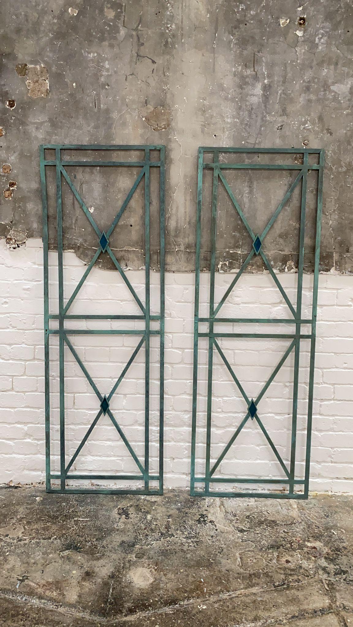 Anodized French Directoire Style Bronze Wall Panels
