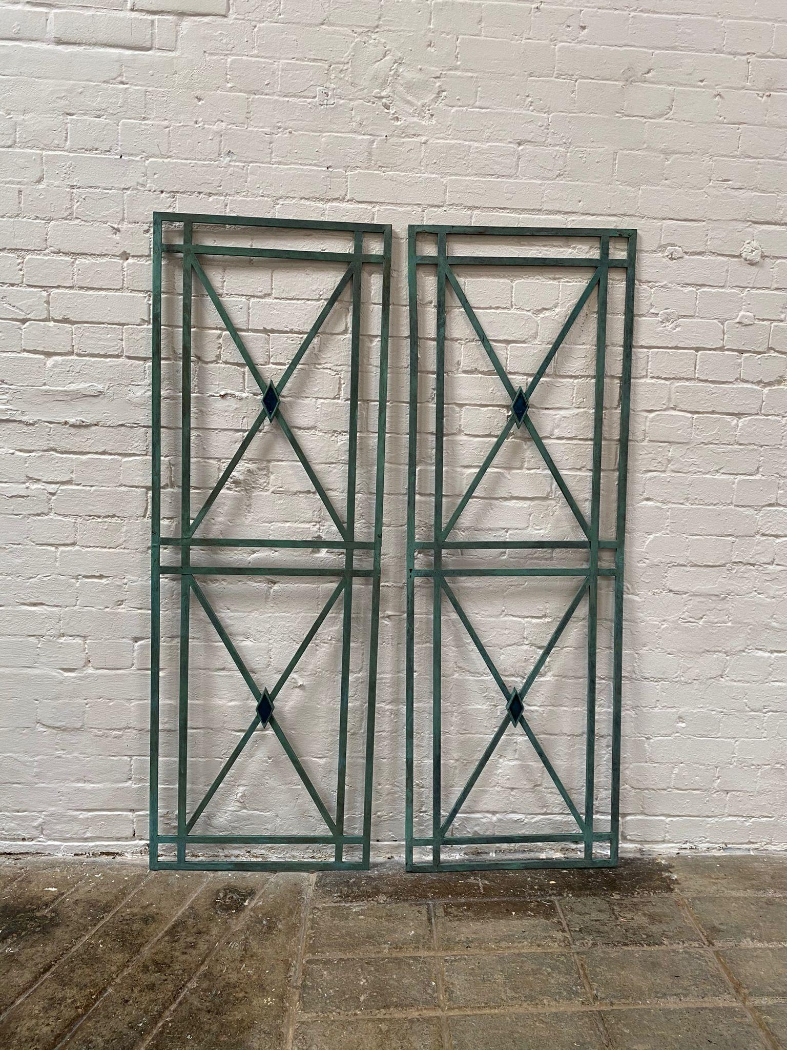 20th Century French Directoire Style Bronze Wall Panels