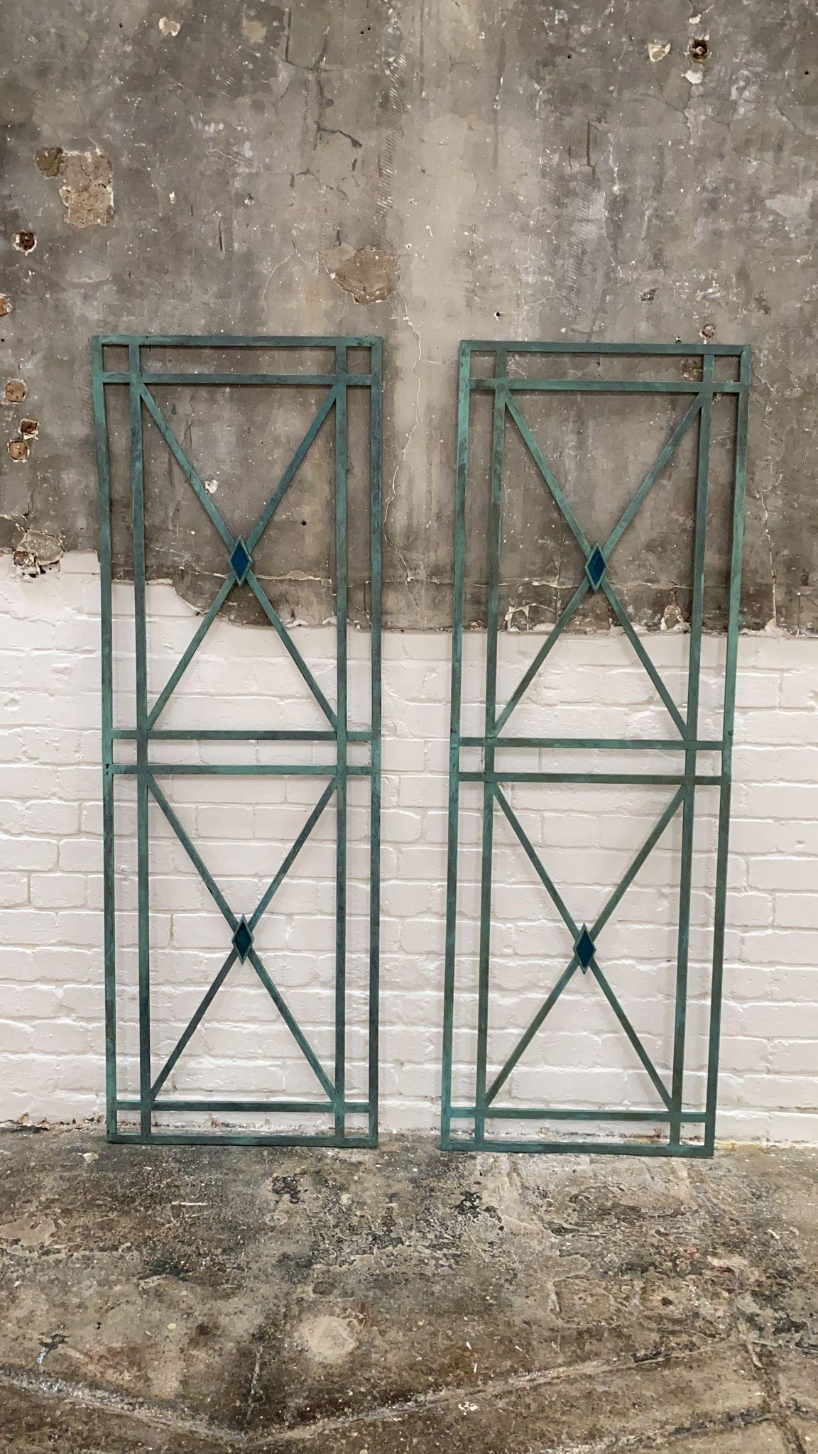 French Directoire Style Bronze Wall Panels 1