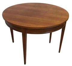 French Directoire Style Cherrywood Demilune Table