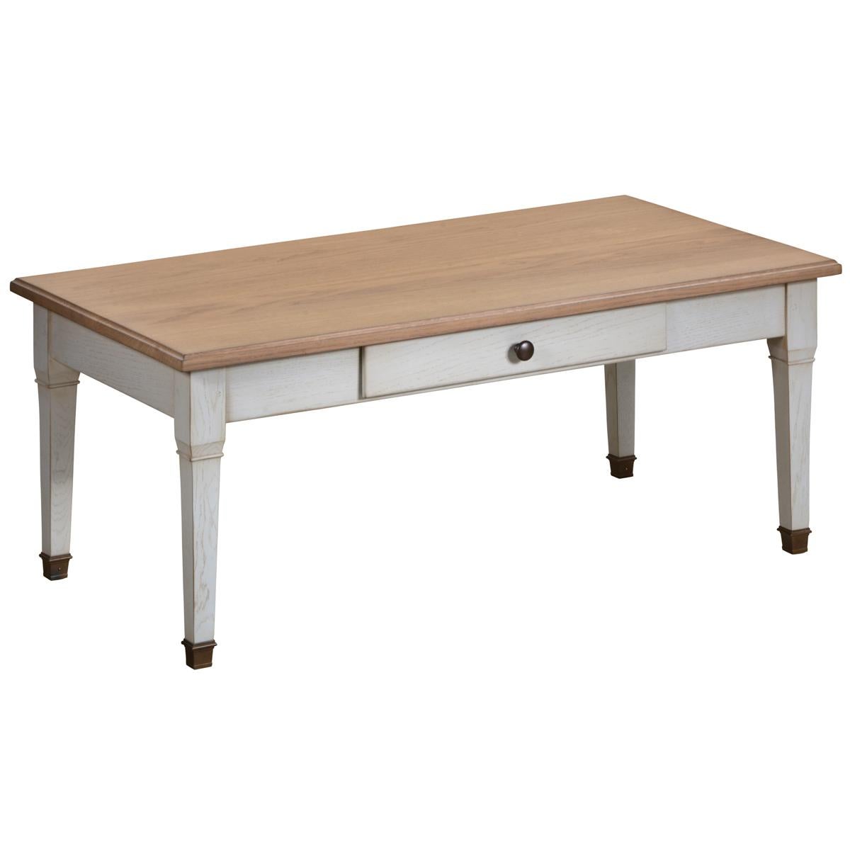 Directoire Table basse en bois de chêne massif de style directoire français en vente