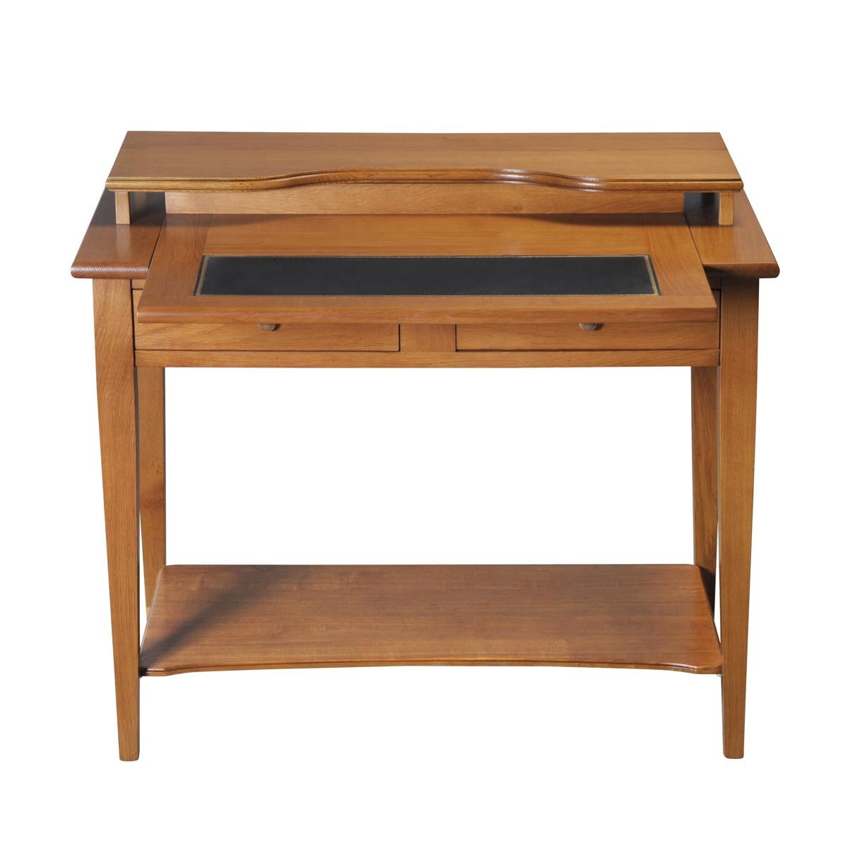Hand-Crafted French Directoire style desk in oak  For Sale