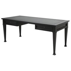 French Directoire Style Ebonized Solid Mahogany Desk in Any Dimension