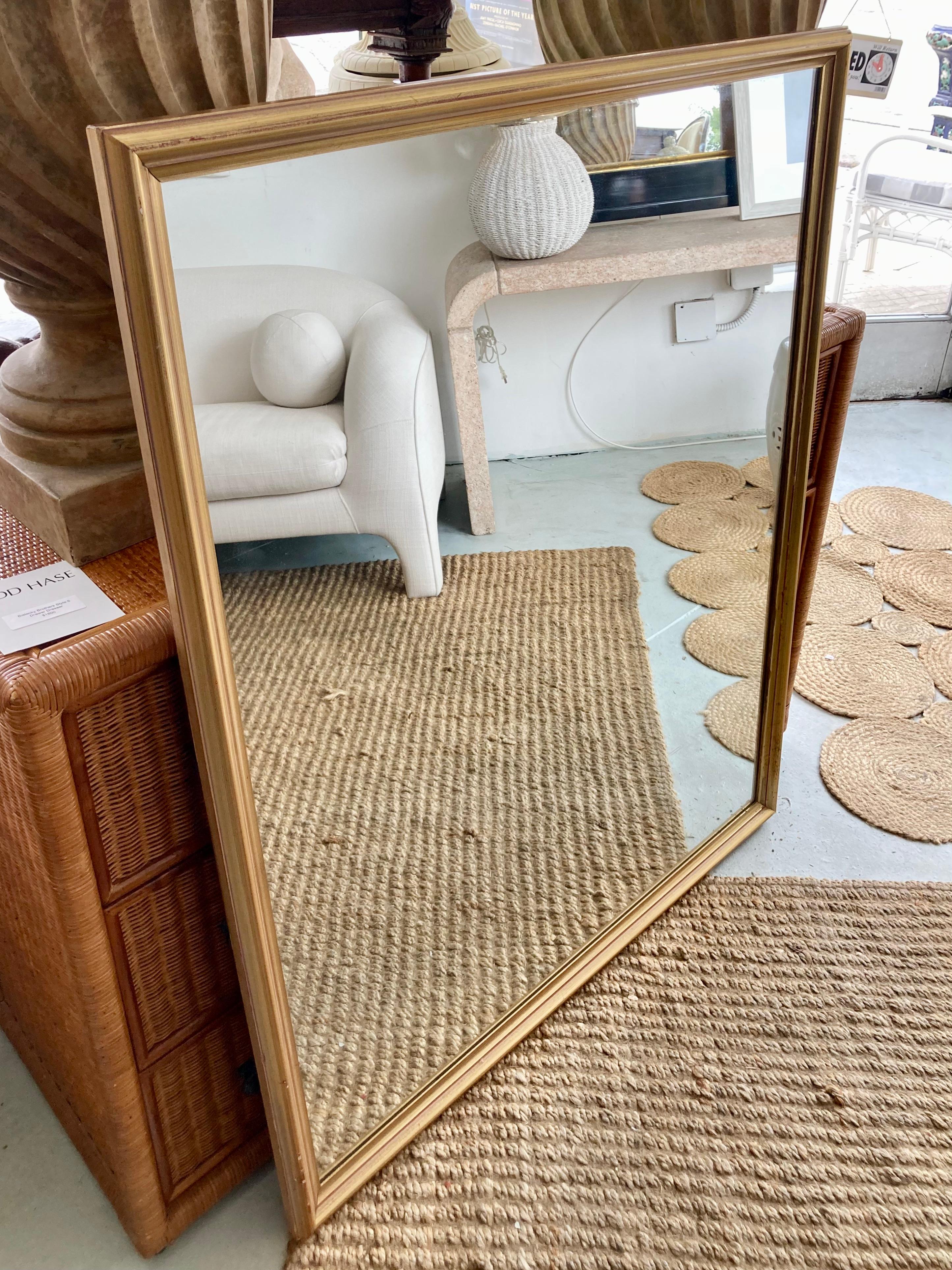 Espejo Dorado Estilo Directoire Francés Estadounidense en venta