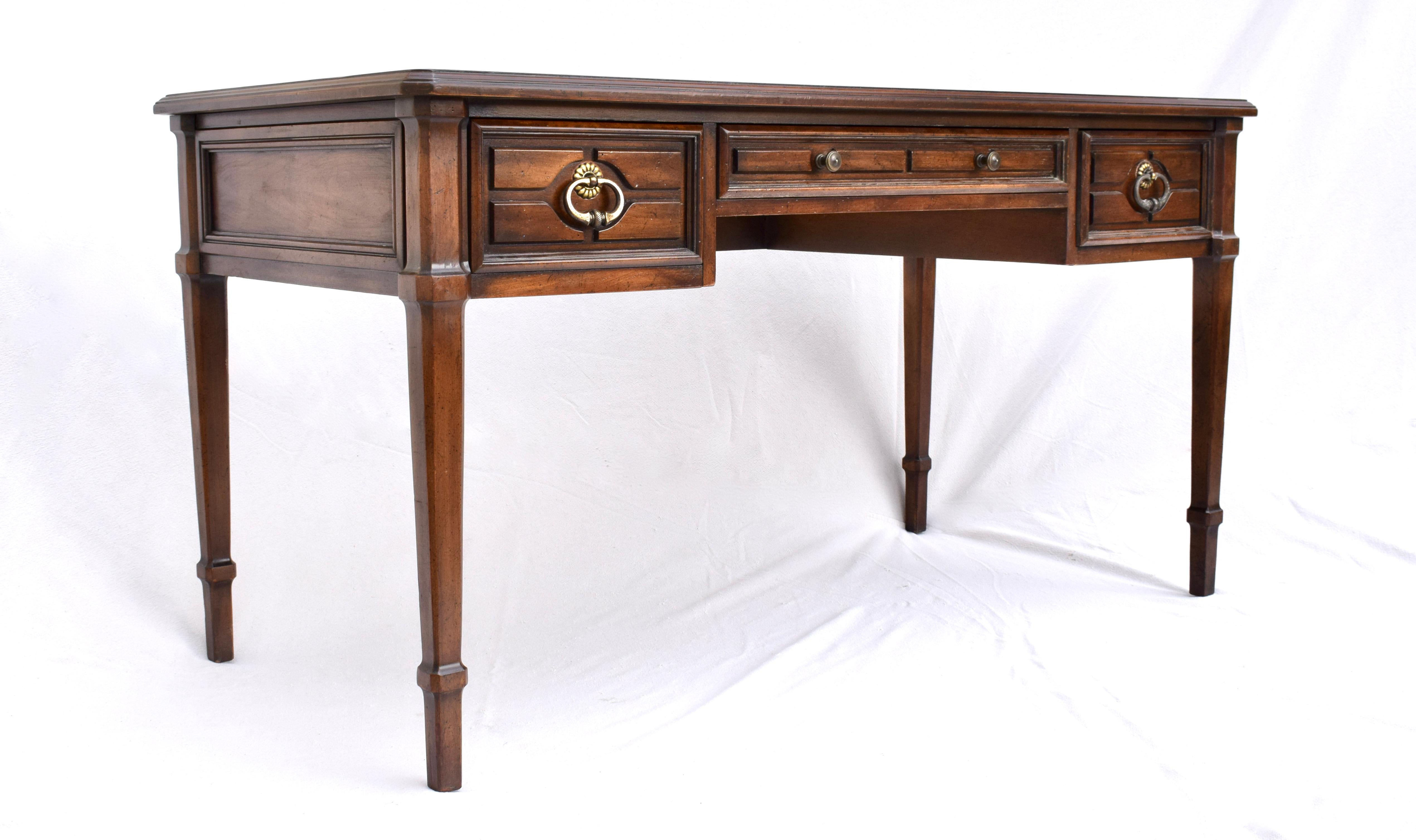 American French Directoire Style Leather Top Desk