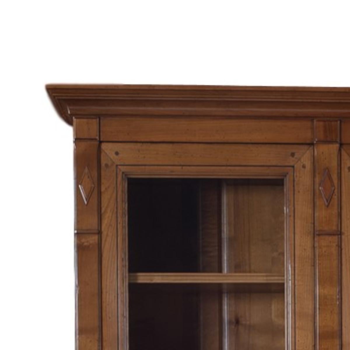 Francese Mobile biblioteca in stile Direttorio francese in legno massiccio di Wood, realizzato a mano in vendita