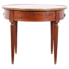 Antique French Directoire Style Marble Top Coffee Table Side Table