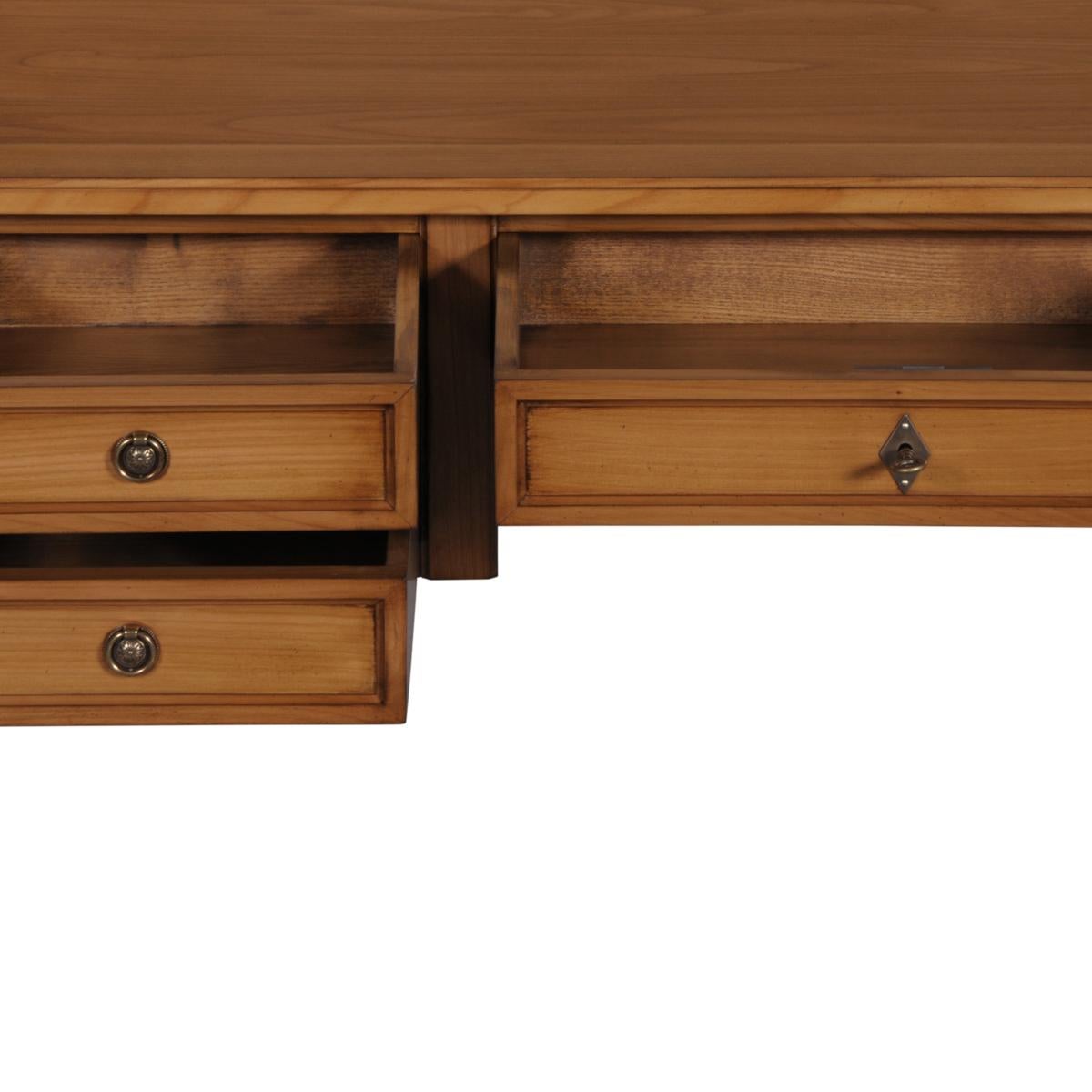 French Directoire style minister's desk in solid wood In New Condition For Sale In Landivy, FR