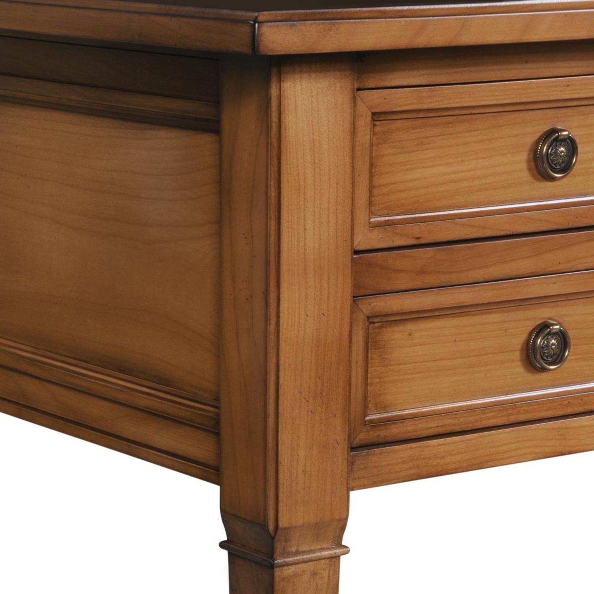 Contemporary French Directoire style minister's desk in solid wood For Sale