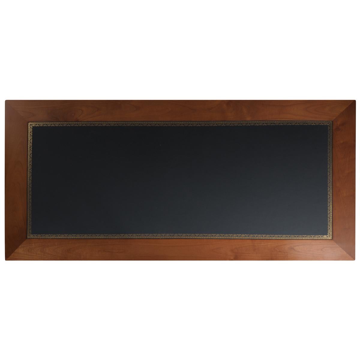Französischer Ministerschreibtisch im Directoire-Stil aus Massivholz mit Lederpad im Zustand „Neu“ im Angebot in Landivy, FR
