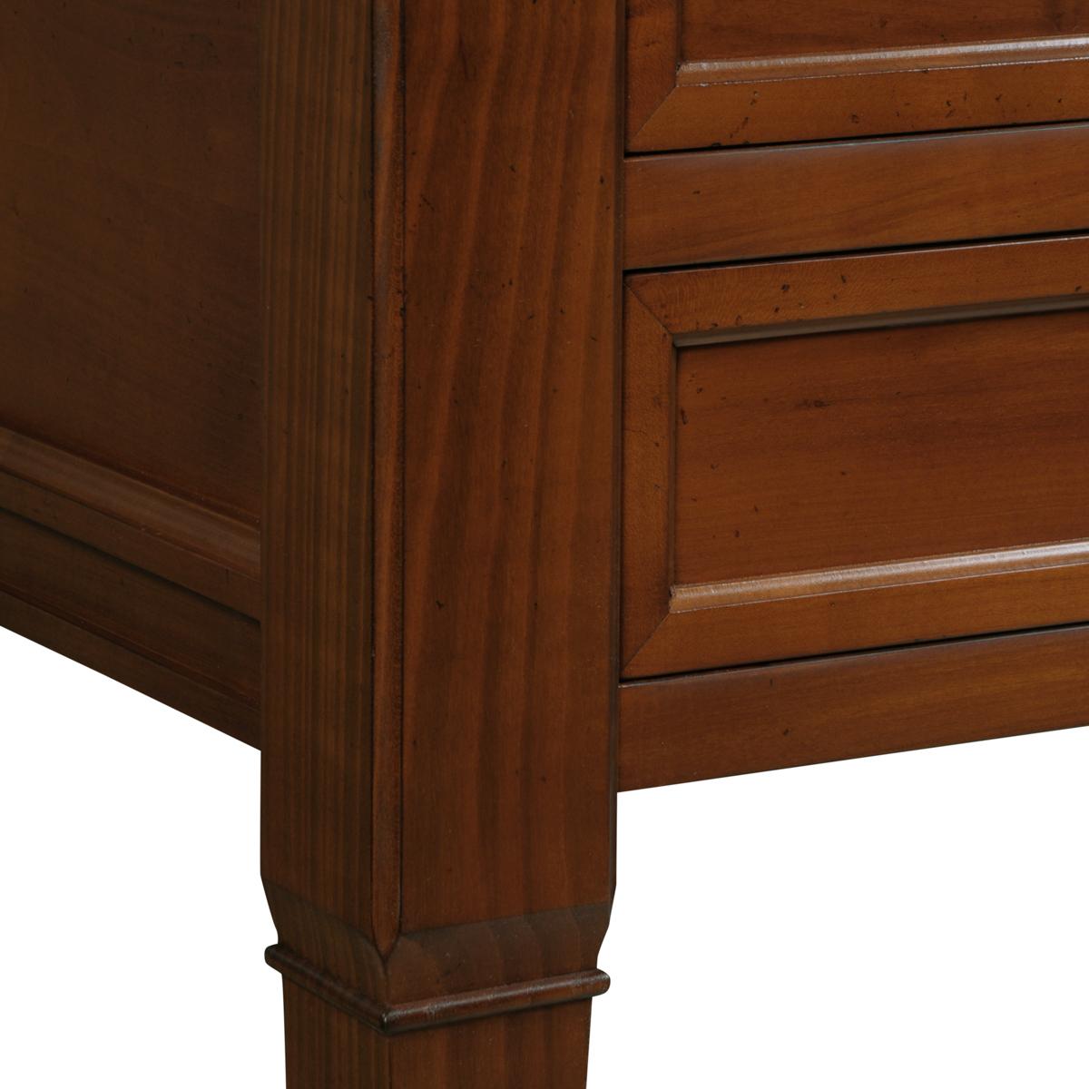 Französischer Ministerschreibtisch im Directoire-Stil aus Massivholz mit Lederpad im Angebot 2