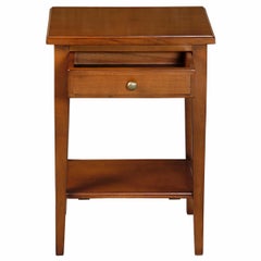 French Directoire Style Night Stand in Solid Cherry with 1 Drawer