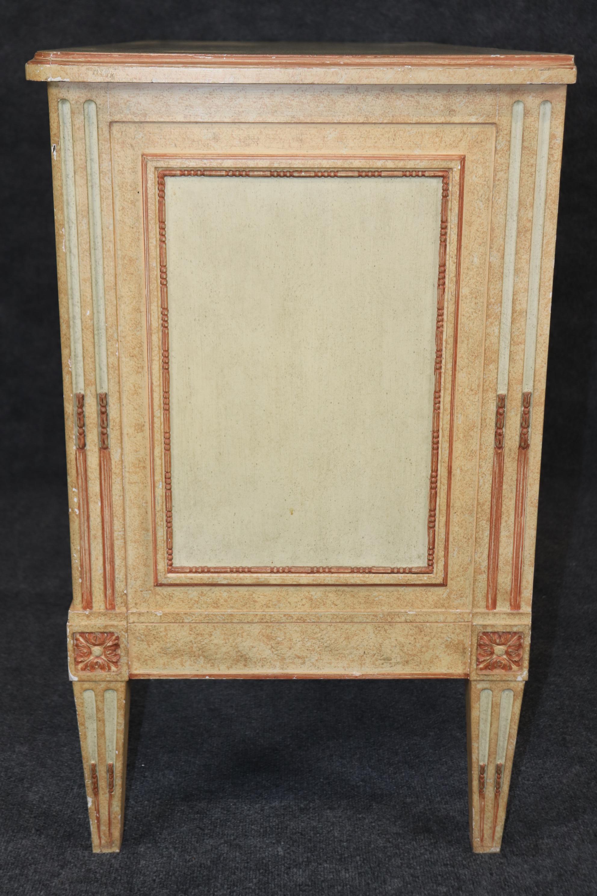 French Directoire Style Paint Decorated Two Drawer Baker Commode Dresser  For Sale 9