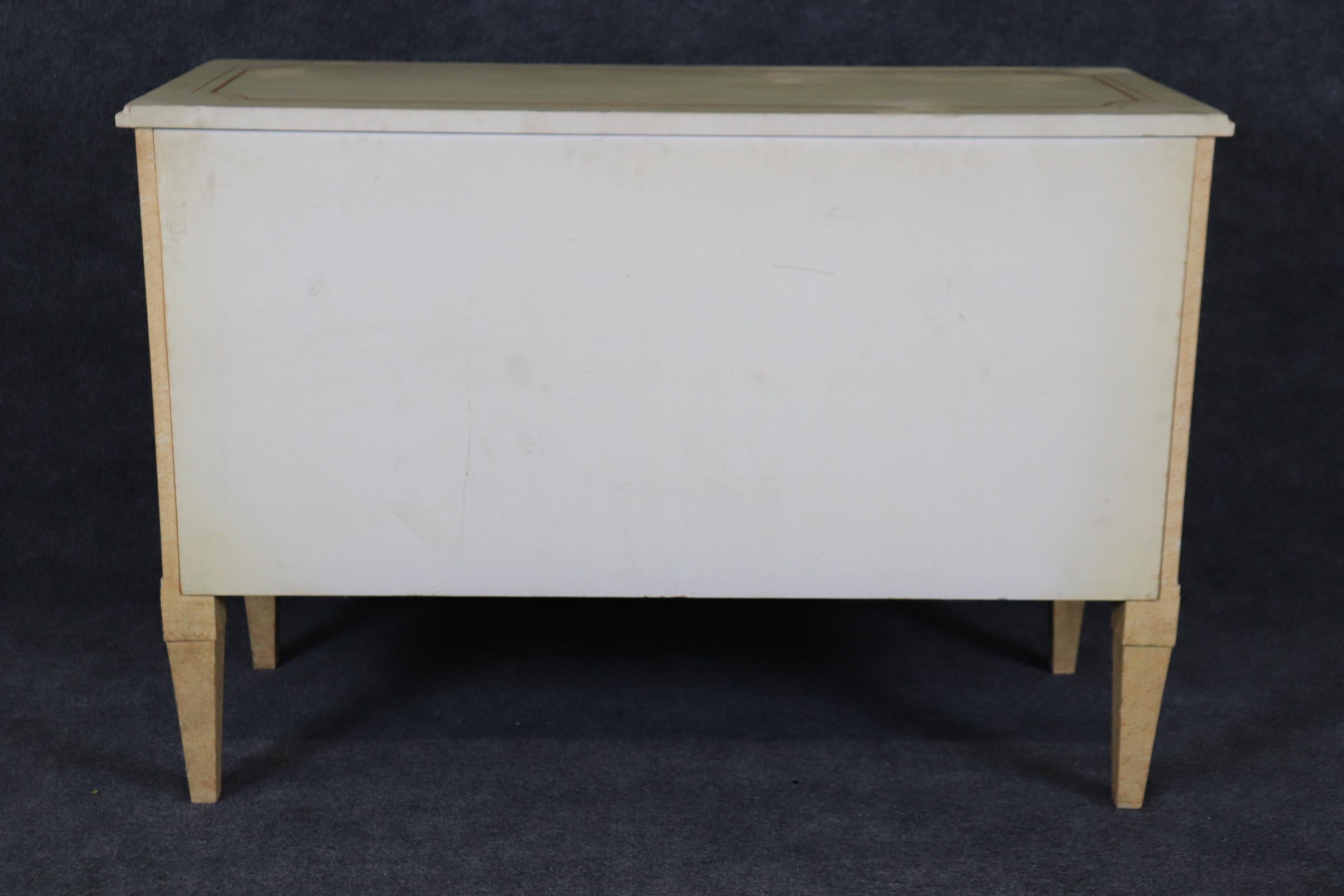 French Directoire Style Paint Decorated Two Drawer Baker Commode Dresser  For Sale 10