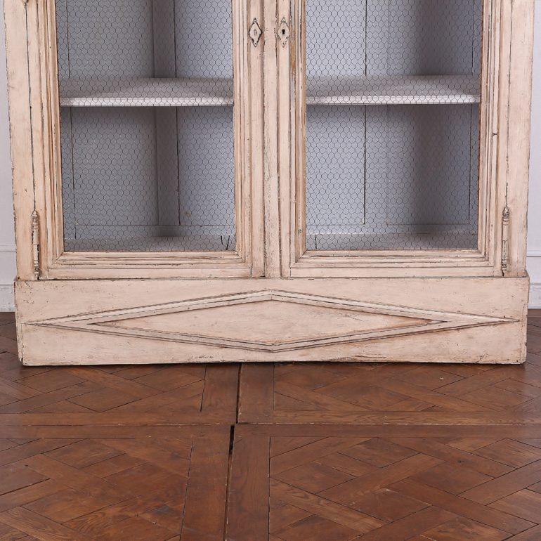 Pine French Directoire-Style Painted Bookcase