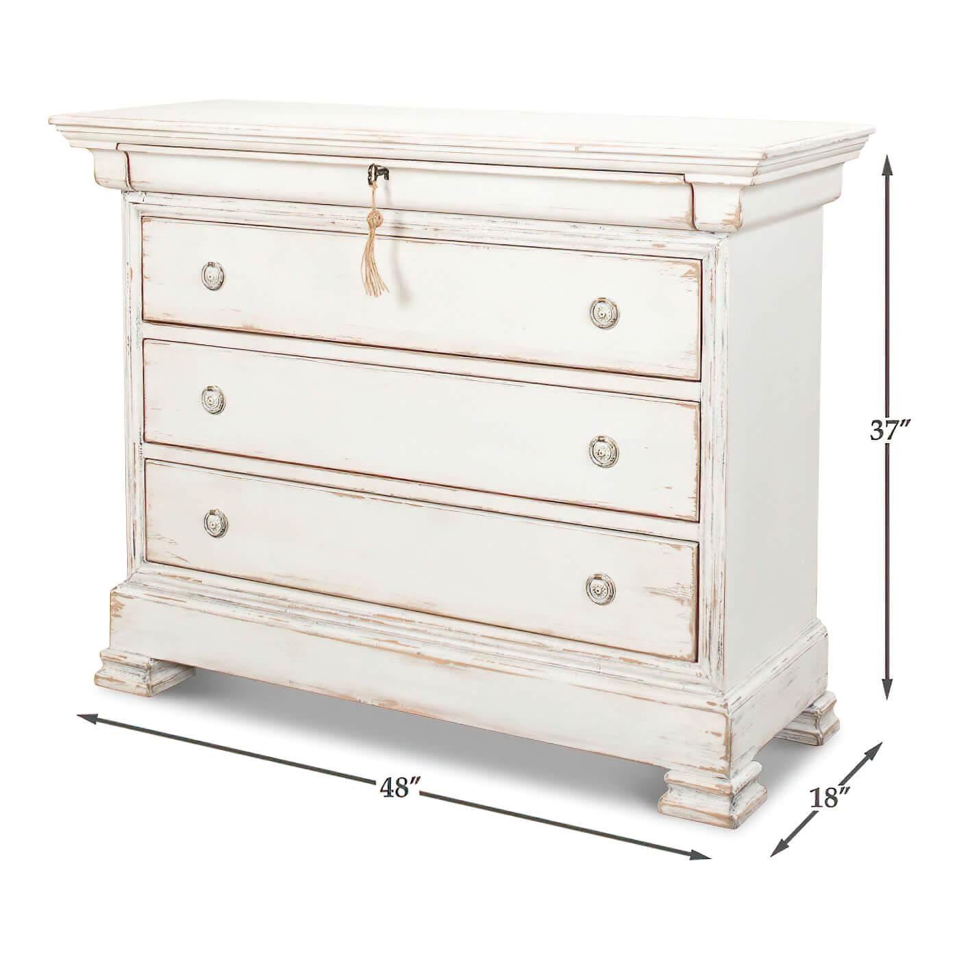 French Directoire Style Painted Commode In New Condition For Sale In Westwood, NJ