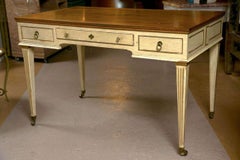 French Directoire Style Painted Desk by John Widdicomb