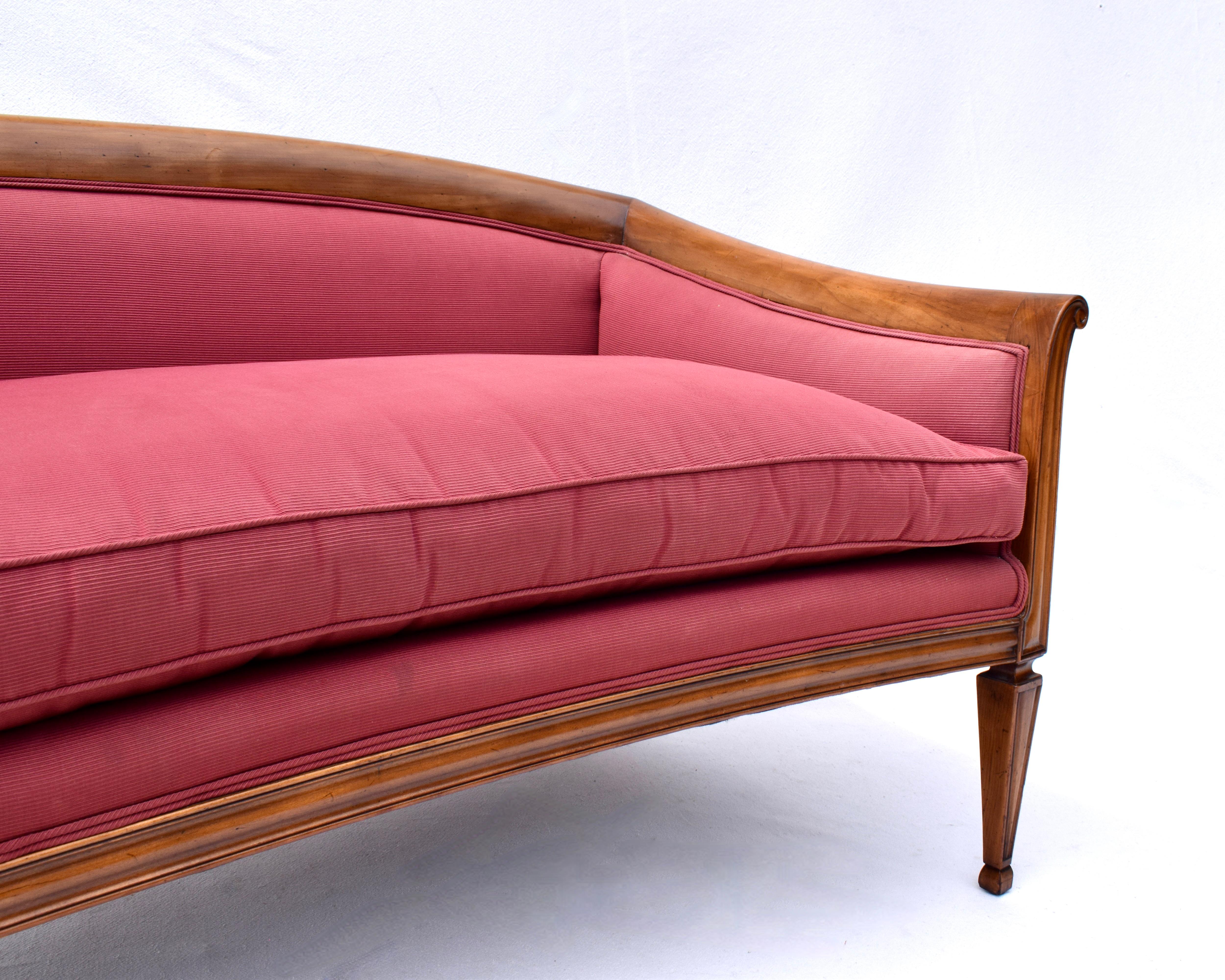 Fer forgé Canapé de style Directoire français en cerisier en vente