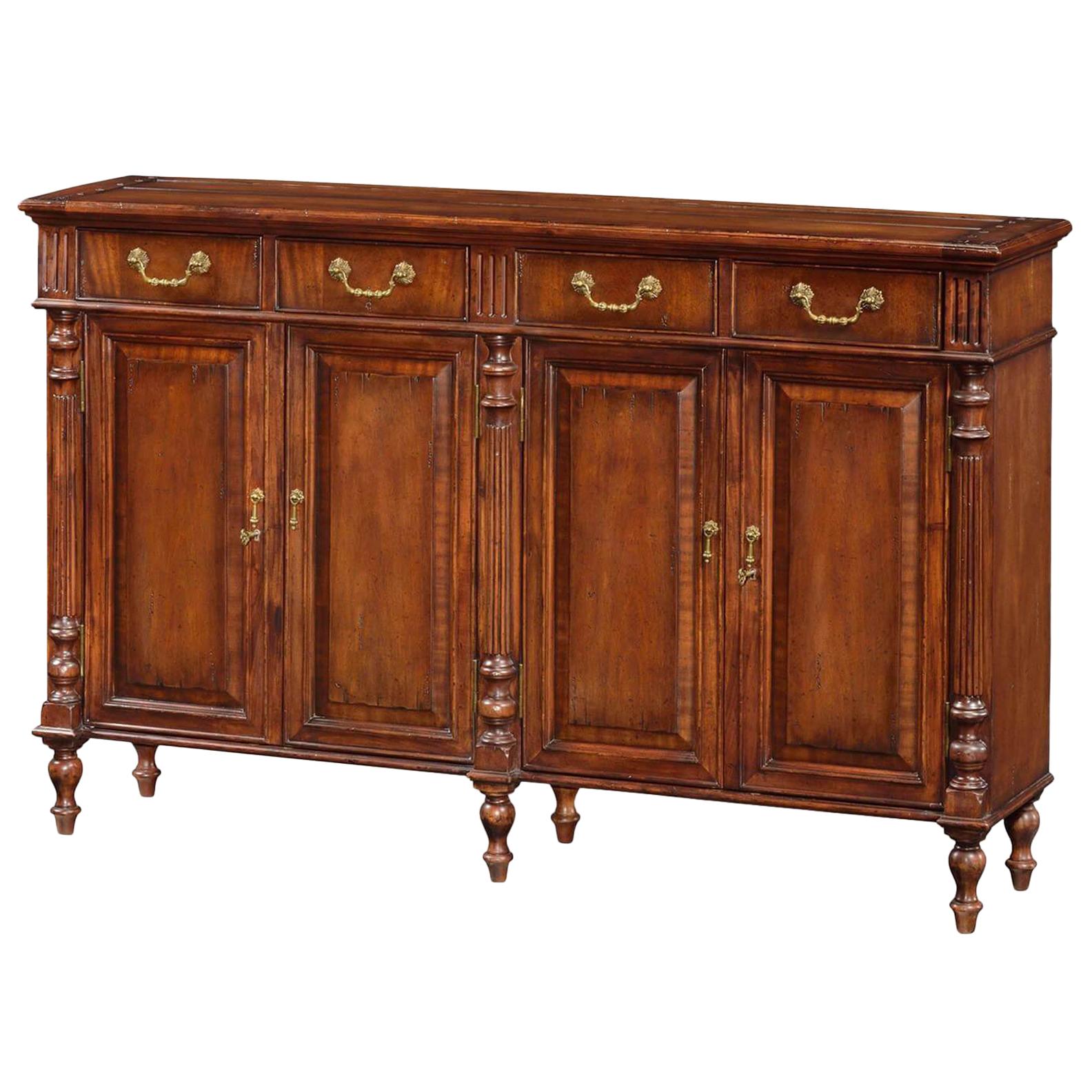 French Directoire Style Walnut Buffet