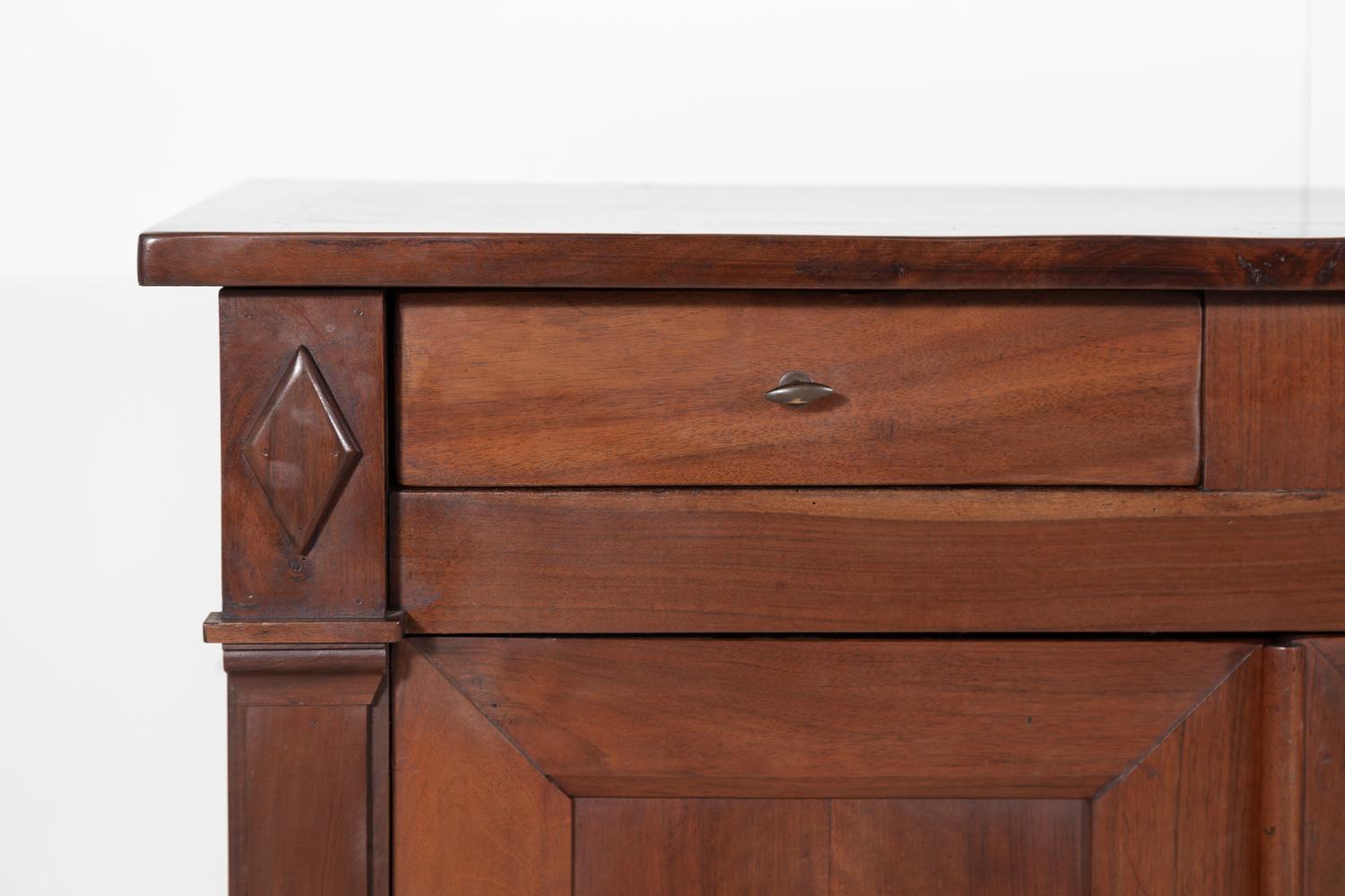 French Directoire Style Walnut Enfilade Buffet 4