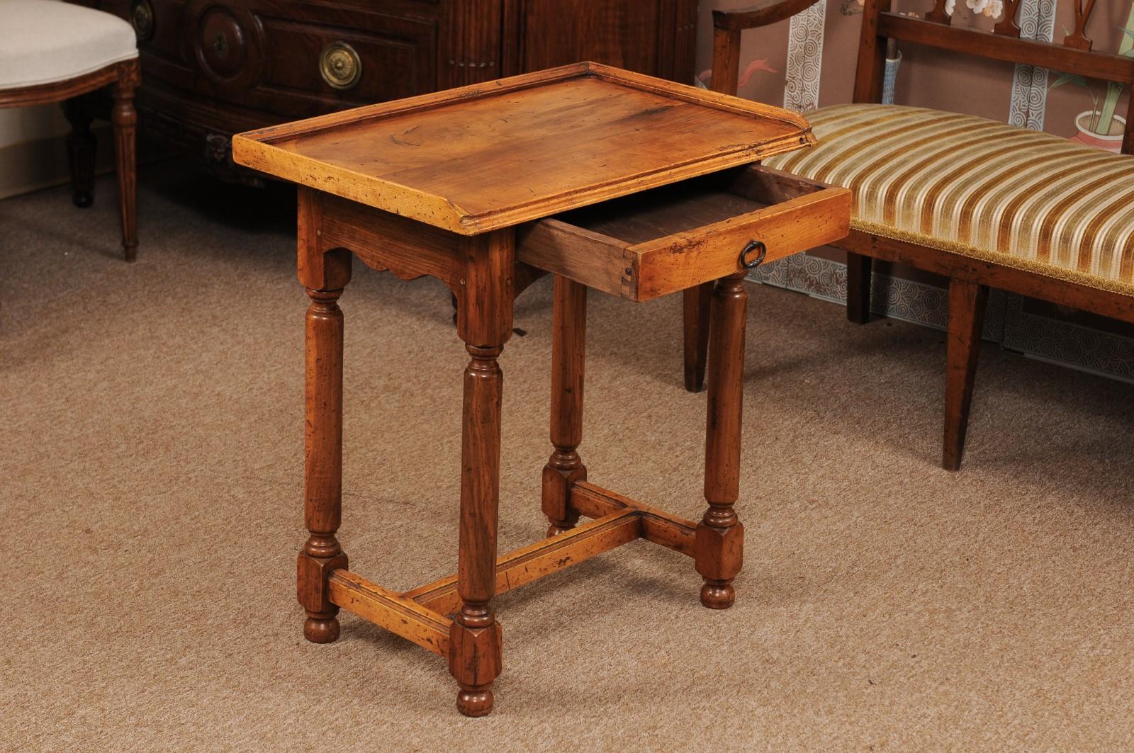 French Directoire Style Walnut Side Table, circa 1890 6