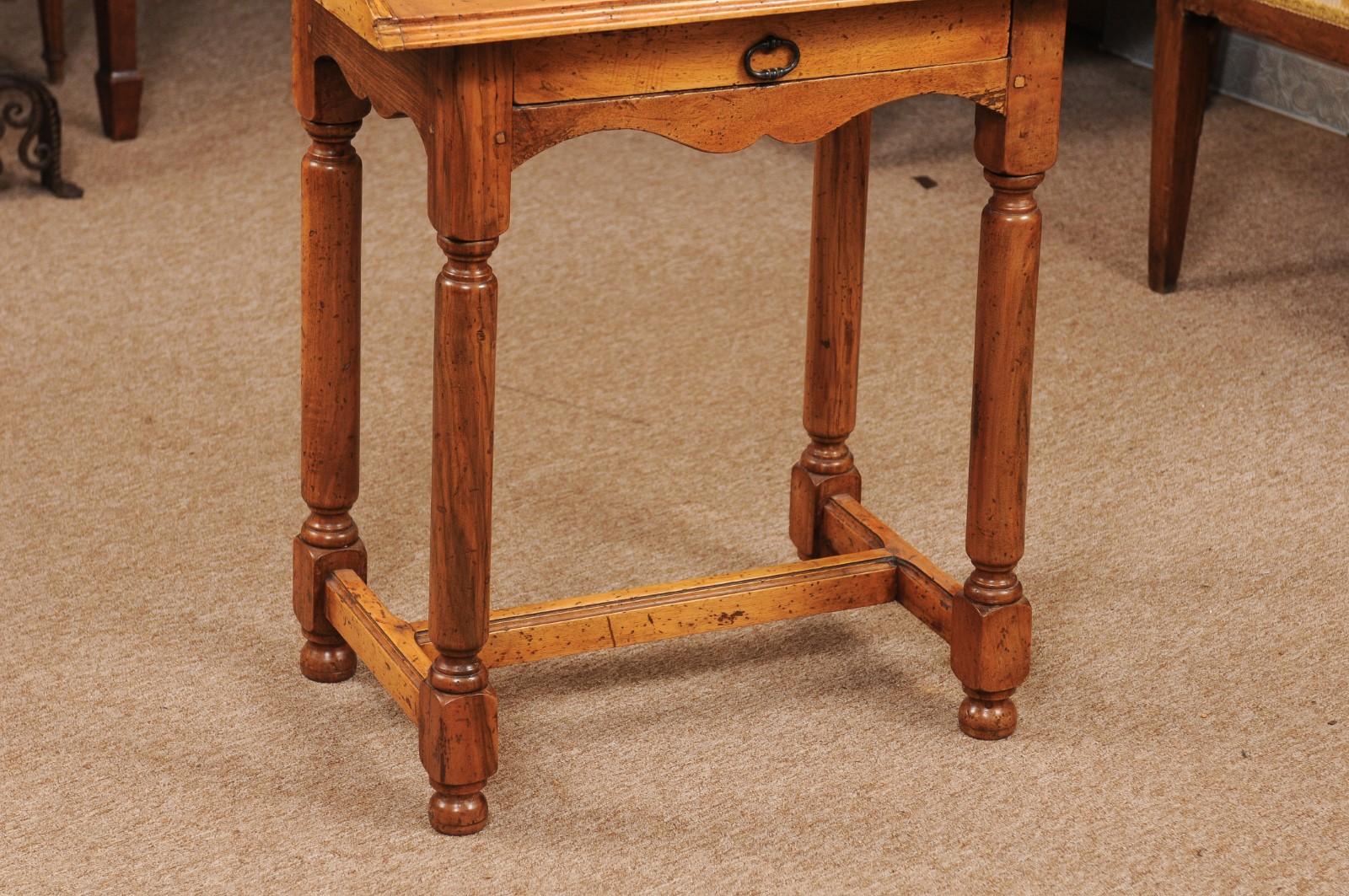 19th Century French Directoire Style Walnut Side Table, circa 1890